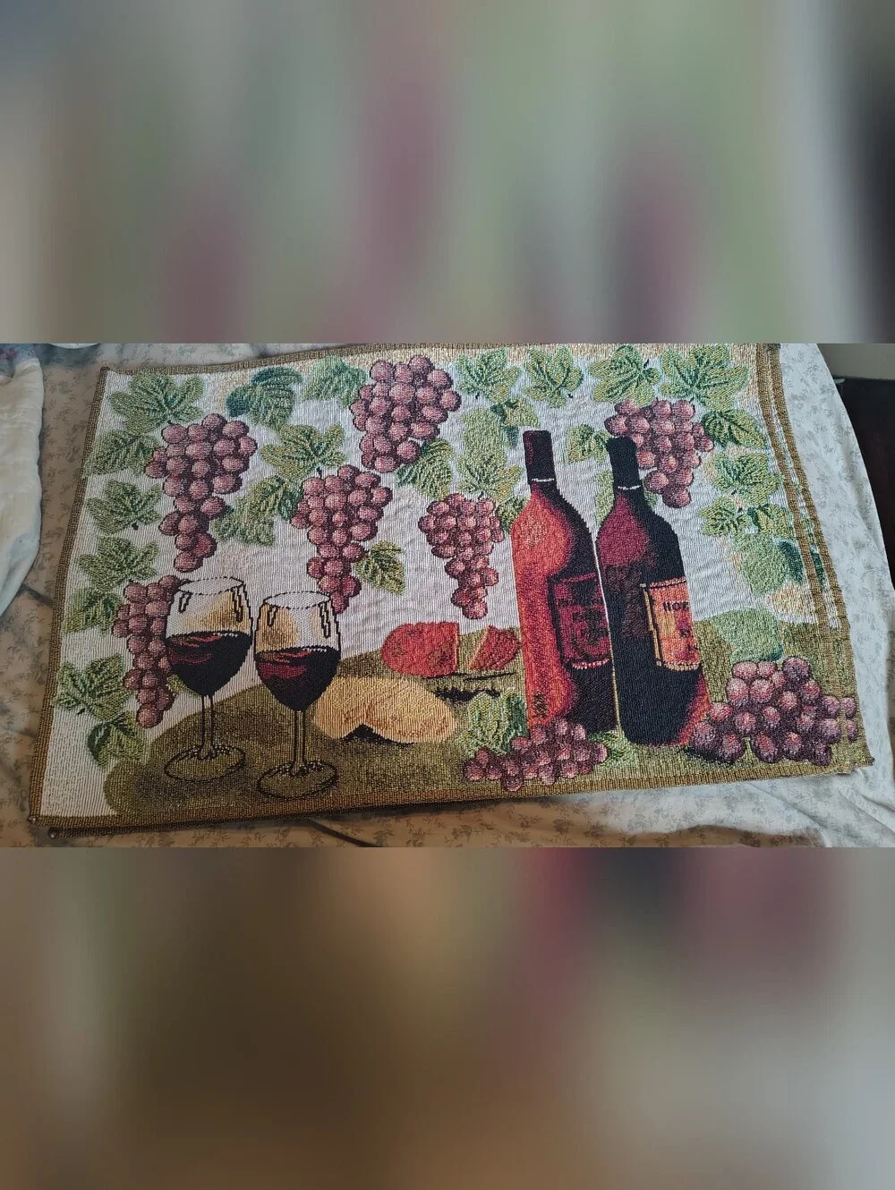 Wine Themed Tapestry Placemats (4)